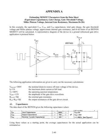 Seminar 1400 Topic 2 APDX Estimating MOSFET . - Texas Instruments