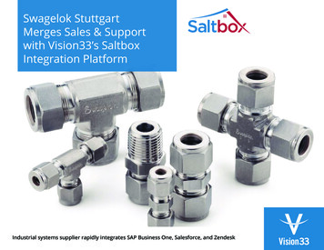 Swagelok Stuttgart Merges Sales & Support With Vision33's Saltbox .