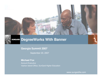 DegreeWorks With Banner