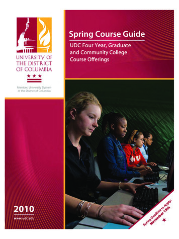 4973 Spring Course Guide Cover 10/23/09 6:33 PM Page 1