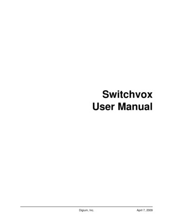 Switchvox User Manual - Sangoma
