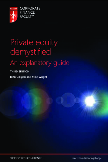 Private Equity Demystified - Vardis