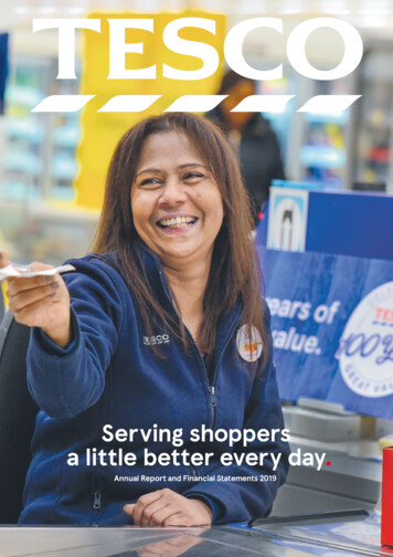 Serving Shoppers A Little Better Every Day. - Tesco PLC