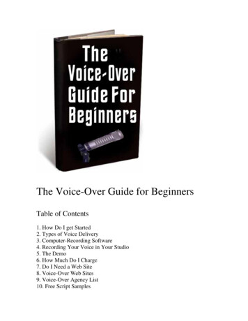 The Voice-Over Guide