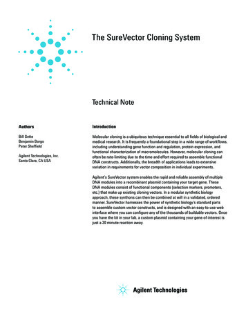The SureVector Cloning System