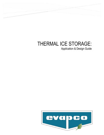 THERMAL ICE STORAGE - EVAPCO Europe