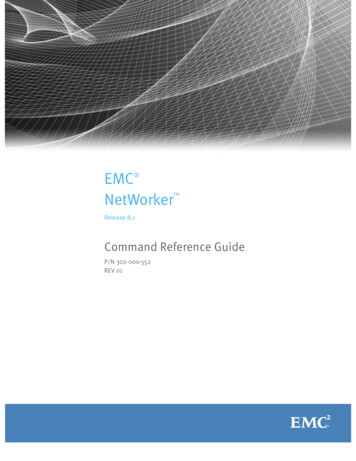 EMC NetWorker Command Reference Guide - Dell