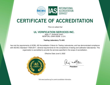 Ul Verification Services Inc.
