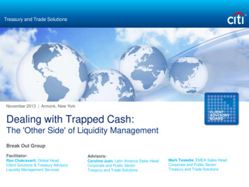 Dealing With Trapped Cash - Citi
