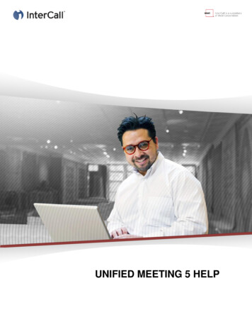 Unified Meeting 5 Help