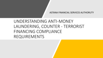 Understanding Anti-money Laundering, Counter - Aifc
