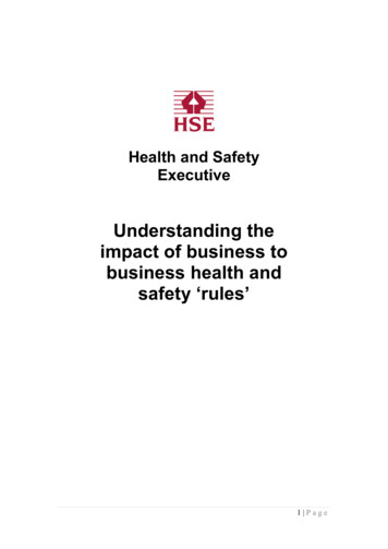 Understanding Impact Business To Business Health Safety Rules