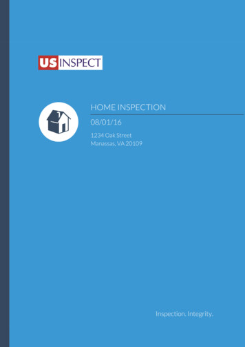 US Inspect Sample Home Inspection Report