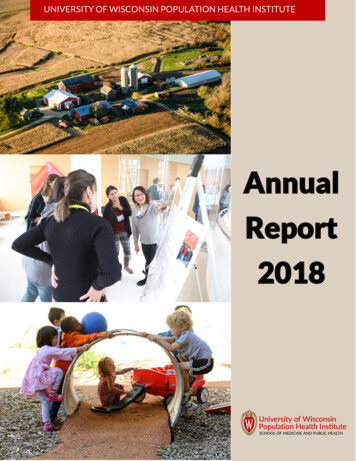 Annual Report 2018 - Population Health Institute