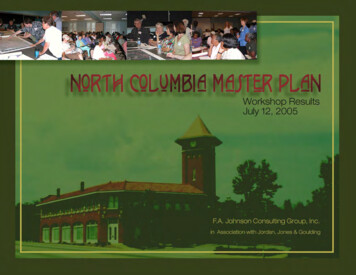 North Columbia Master Plan - City Of Columbia, Columbia SC