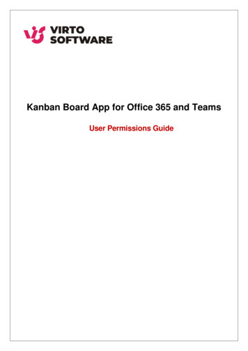 Virto Kanban Board App For Office 365 And Teams — Permissions Guide