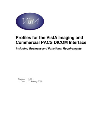 Profiles For DICOM Interface Between VistA Imaging And Commercial PACS