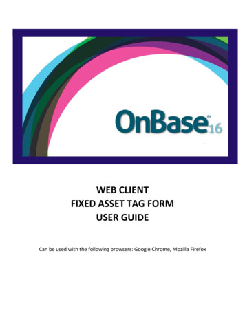 Web Client Fixed Asset Tag Form User Guide - Gvsu.edu