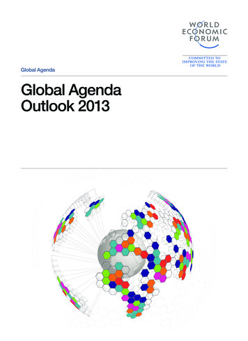 Global Agenda Outlook 2013 - World Economic Forum