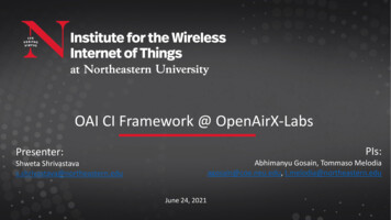 OAI CI Framework @ OpenAirX-Labs - OpenAirInterface