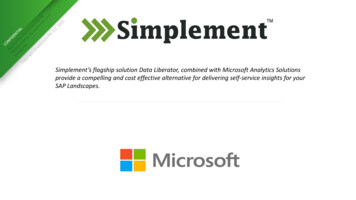 Simplement's Flagship Solution Data Liberator, Combined With Microsoft .
