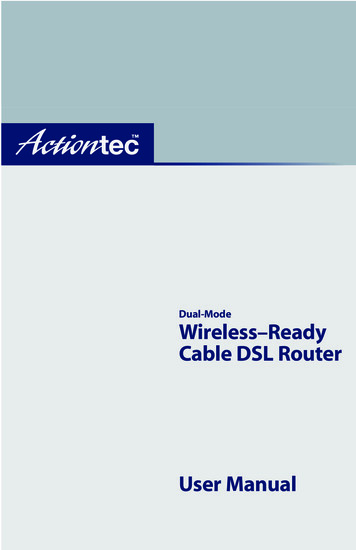 Wireless-Ready Cable DSL Router User Manual