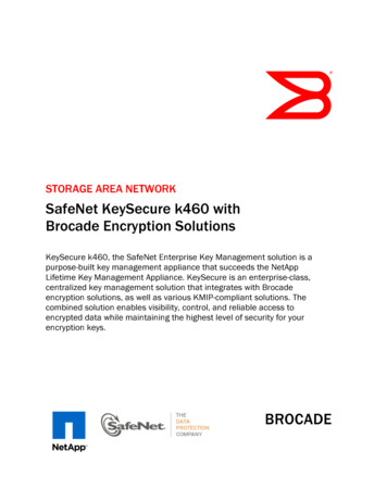 STORAGE AREA NETWORK SafeNet KeySecure K460 With Brocade Encryption .