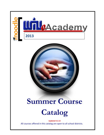 Summer Course Catalog - Belle Vernon Area School District