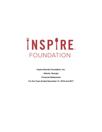 Inspire Brands Foundation, Inc. Atlanta, Georgia Financial Statements .