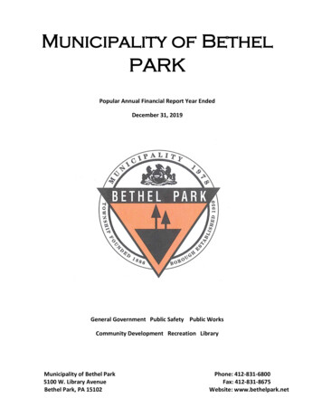 Municipality Of Bethel PARK - Bethel Park, Pennsylvania