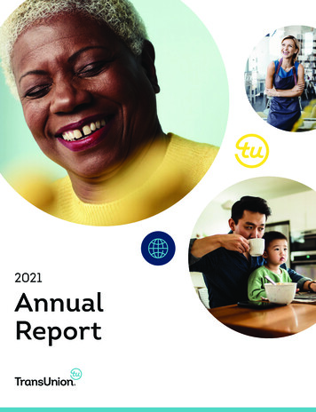 2021 Annual Report - TransUnion