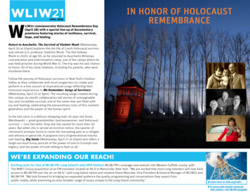 In Honor Of Holocaust April 2022 Remembrance W - Wliw