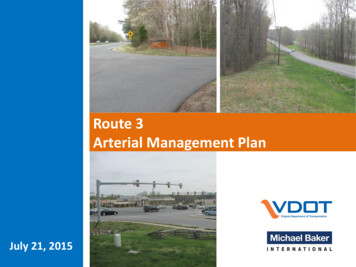 Route 3 Arterial Management Plan - Virginia