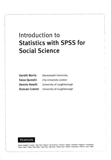 Introduction To Statistics With SPSS For Social Science - GBV