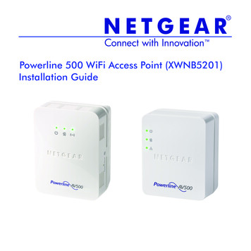 Powerline 500 WiFi Access Point (XWNB5201) Installation Guide