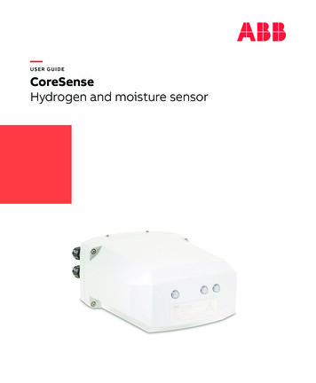 USER GUIDE CoreSense Hydrogen And Moisture Sensor