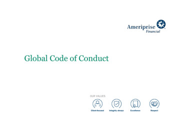 Ameriprise Financial Global Code Of Conduct