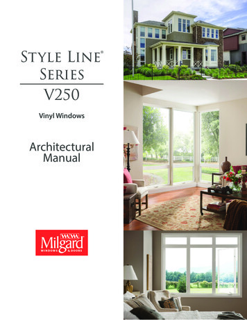 Style Line Series V250 - Milgard Windows & Doors