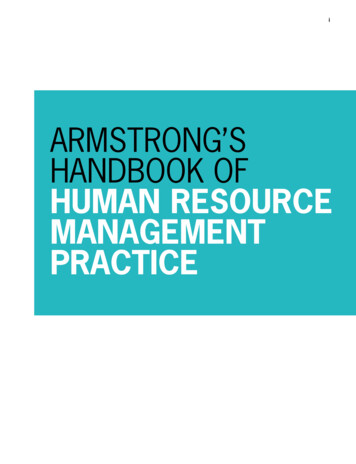 Armstrong'S Handbook Of Human Resource Management Practice
