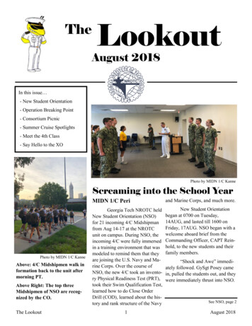 August 2018 - Georgia Tech Naval ROTC