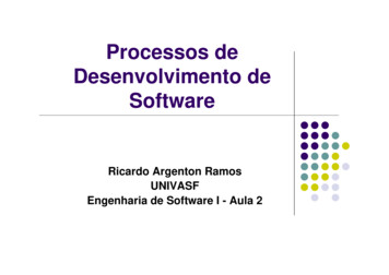 Processos De Desenvolvimento De Software - UNIVASF Universidade Federal .