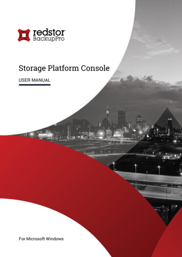 Storage Platform Console - Risc IT Solutions