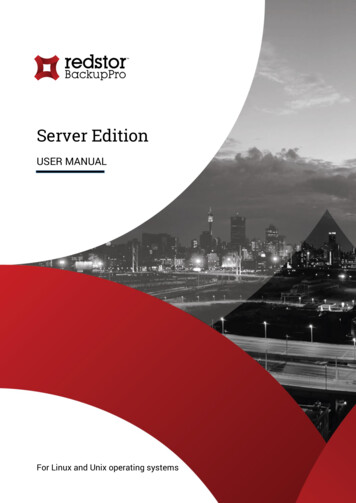 Server Edition - Redstor S