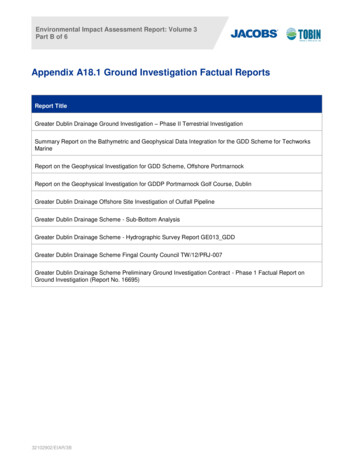 Appendix A18.1 Ground Investigation Factual Reports