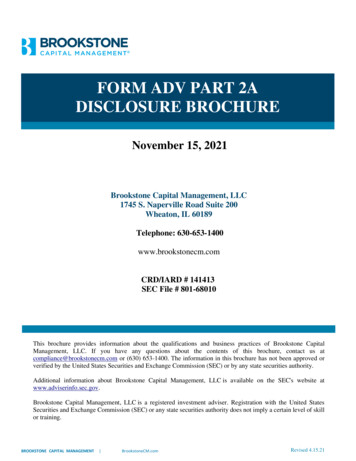 FORM ADV PART 2A DISCLOSURE BROCHURE - Bright Advisers