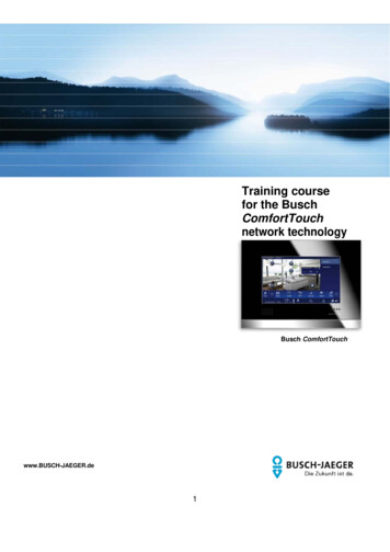 Training Course For The Busch ComfortTouch Network Technology - ABB