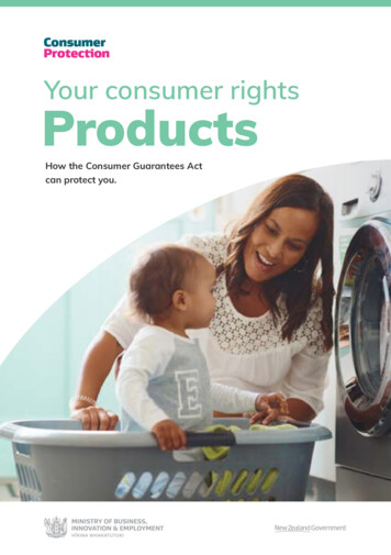 Your Consumer Rights - Products