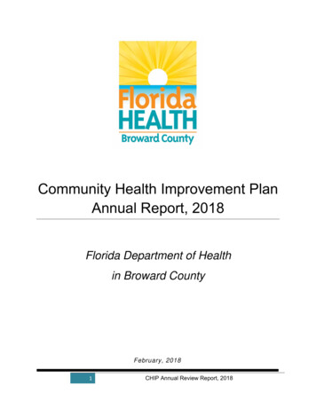 Community Health Improvement Plan Annual Report, 2018