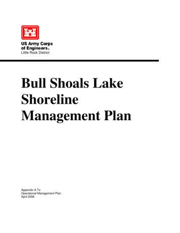 Bull Shoals Lake Shoreline Management Plan - United States Army