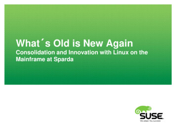 What S Old Is New Again - SUSECON